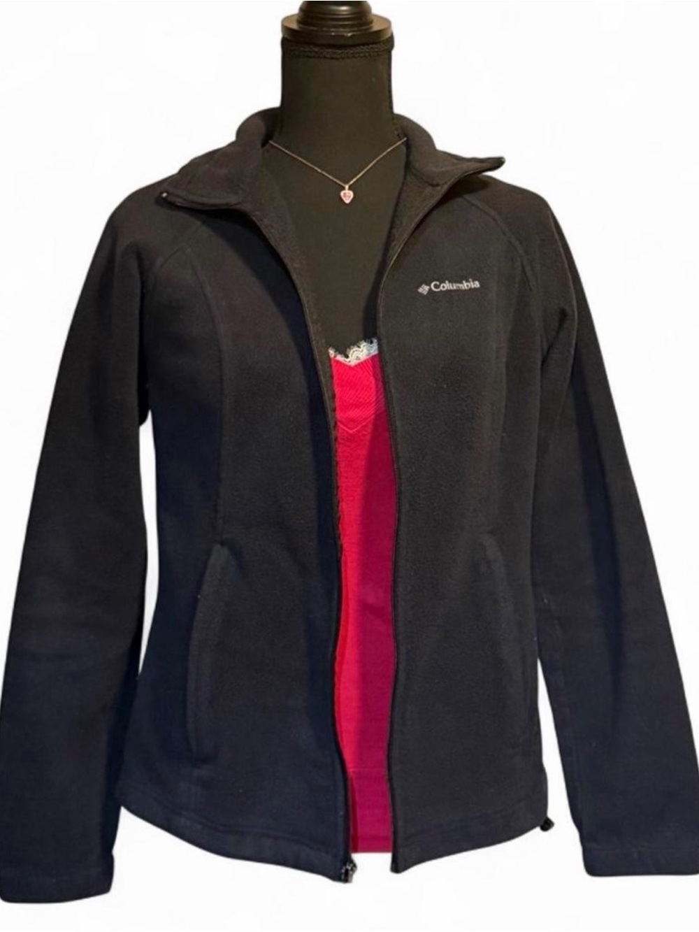 Columbia Women's Black Fleece Full-Zip Jacket